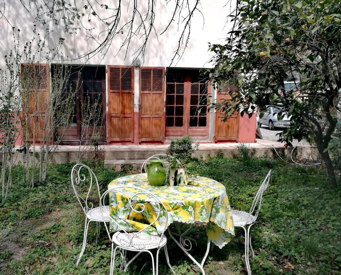 Joli Appartement Dans Villa Entre Nice Et L'Arriere Pays カスタニェ エクステリア 写真